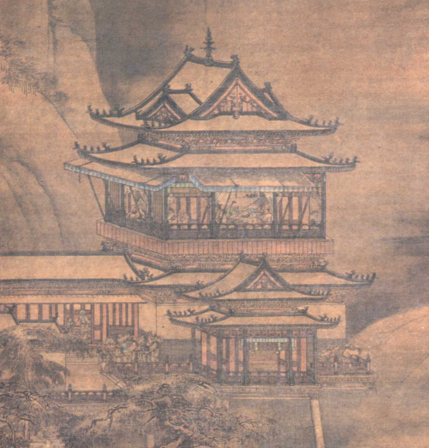 明安正文《黄鹤楼图》局部.tif