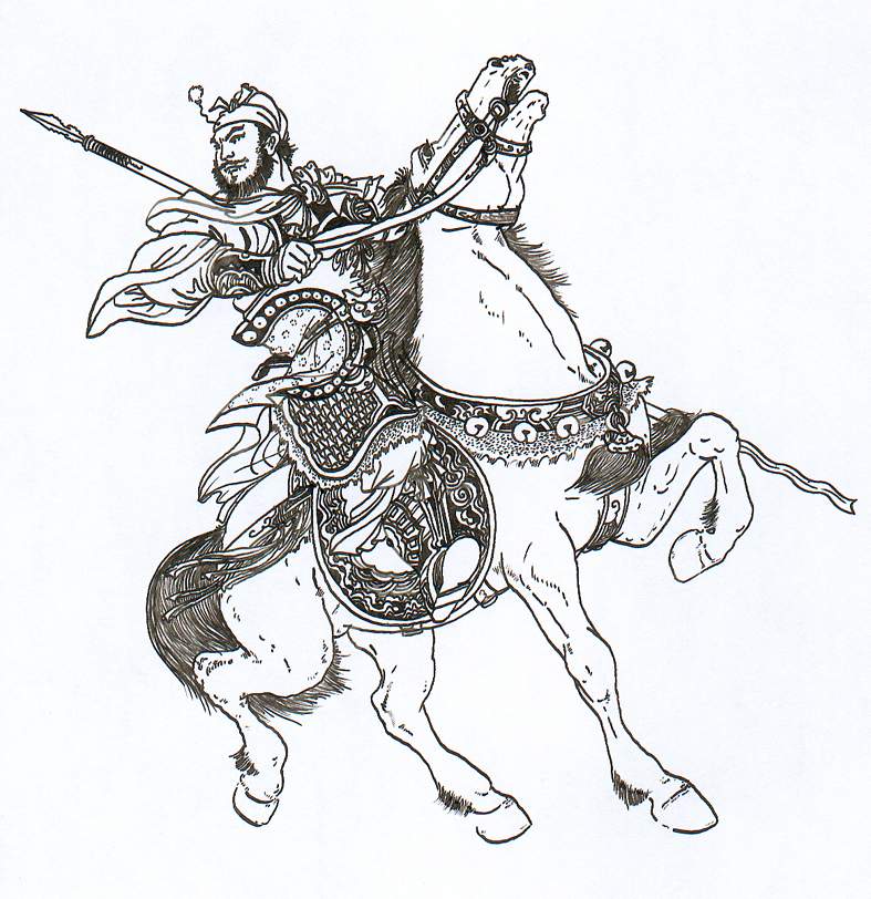 千里走单骑的三国五虎将之张飞